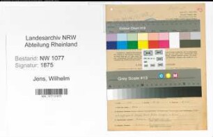 Entnazifizierung Wilhelm Jens , geb. 20.08.1905 (Polizist)