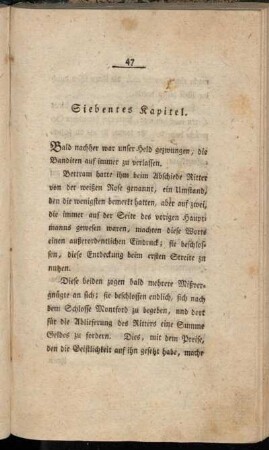 Siebentes Kapitel. - Achtes Kapitel.