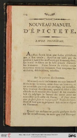 Livre troisième