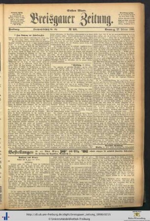 27.02.1898 (Erstes Blatt)