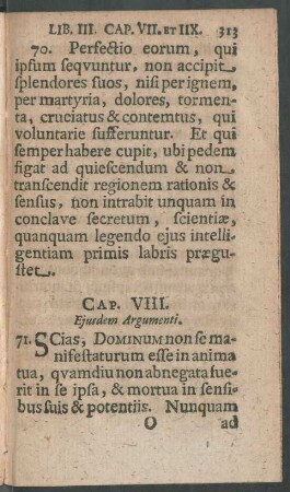 Cap. VIII. Eiusdem Argumenti