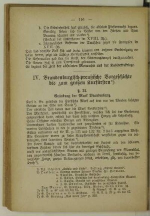 IV. Brandenburgisch-preußische Vorgeschichte bis zum großen Kurfürsten