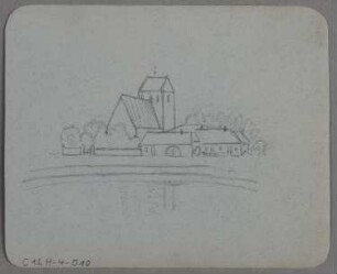 Berlin-Buckow: Dorfkirche Alt-Buckow von Nordosten