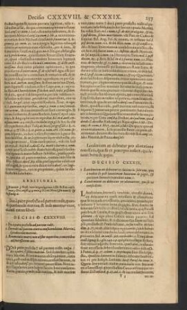 Decisio CXXXVIII.