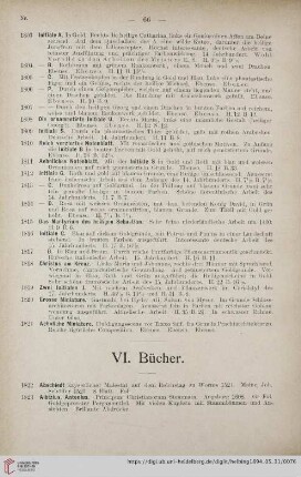 VI. Bücher (1822 - 1913)