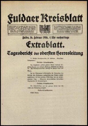 Ausgabe vom Mittwoch, den 16. Februar 1916.