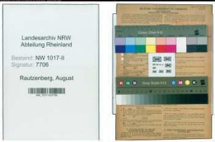 Entnazifizierung August Rautzenberg , geb. 06.04.1894 (Lebensmittelhaendler)