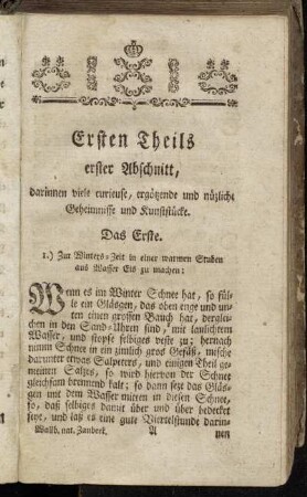 Ersten Theils [...]
