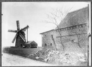Die Fünfflügelmühle steht in Hänichen