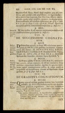 Tit. V. De Successione Cognatorum