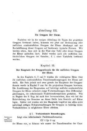 § 1. Vorbereitende Bemerkungen.