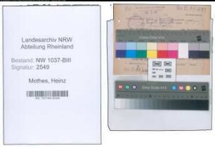 Entnazifizierung Heinz Mothes , geb. 29.02.1904 (Arzt)