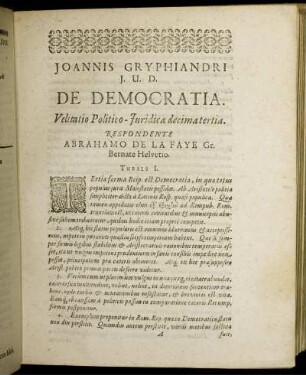 De Democratia