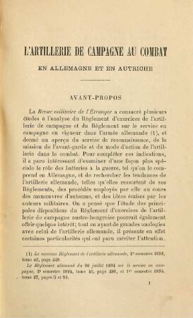 Les Tendances actuelles de l'armée allemande