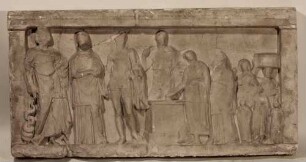 Weihrelief an Asklepios und andere Gottheiten