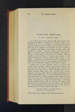 Canadian Sketches