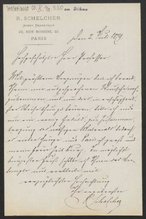 Brief an Friedrich Wilhelm Jähns : 02.07.1879