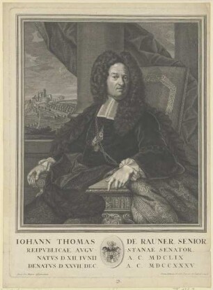 Bildnis des Iohann Thomas de Rauner Senior