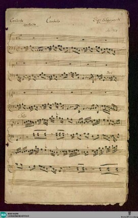 Concertos - Don Mus.Ms. 1758 : cemb, orch; G; TurS 21 DDT 39 G2