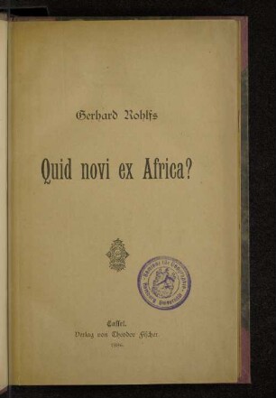 Quid novi ex Africa?