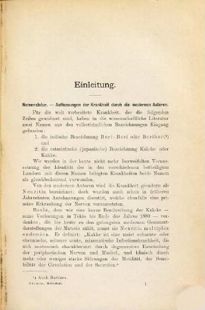 Klinische Beobachtungen über Beri-Beri