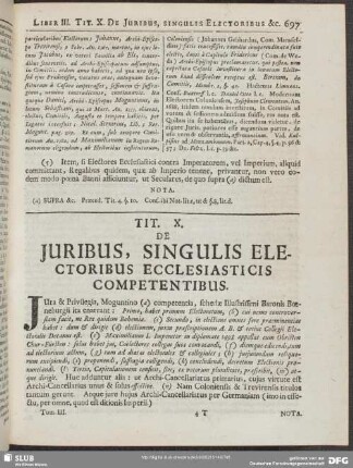 Tit. X. De Juribus, Singulis Electoribus Ecclesiasticis Competentibus