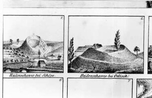 Reichenbach/O.L.-Schöps. Vorgeschichtliche Wallanlagen, aus: Preusker, Blicke in die vaterländische Vorzeit, Bd. 1, 1841