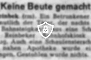 Keine Beute gemacht