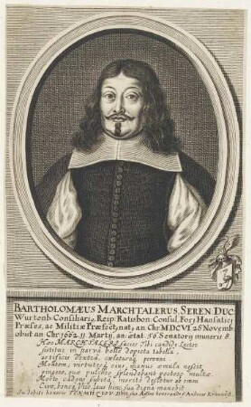 Bildnis des Bartholomaeus Marchtalerus
