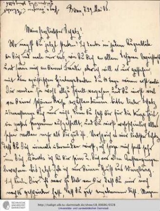 Brief vom 29.05.1905