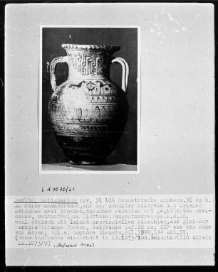 Geometrische Amphora