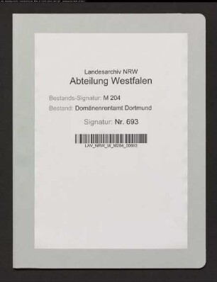 Ablösung einer Geldrente, die auf dem Trecks-Gut in Schwieringhausen lastete, durch den jetzigen Pächter Heinrich Kortmann