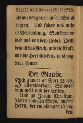 Der Glau-be