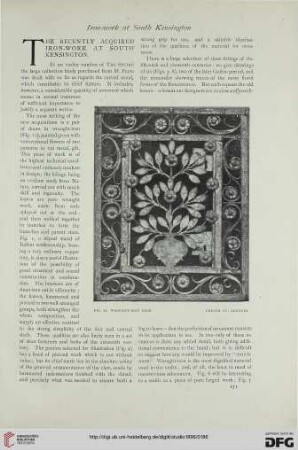 6: The recently acquired iron-work at South Kensington