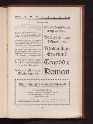 Gruppe H: Schriften verschiedener Stilarten, Bastard-Schriften