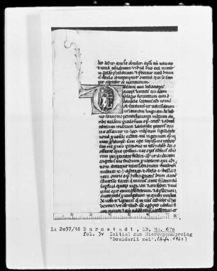 Biblia sacra — Initiale D (esiderii mei), Folio 3 verso