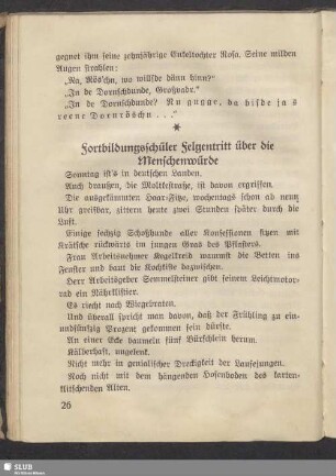 Fortbildungsschüler Felgentritt über die Menschenwürde