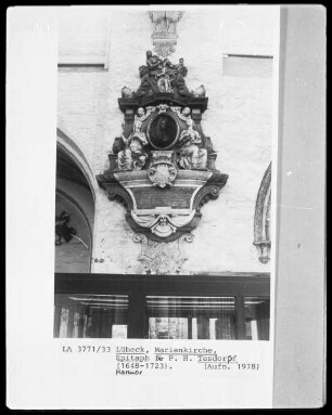 Epitaph des Peter Hinrich Tesdorpf, gest. 1723