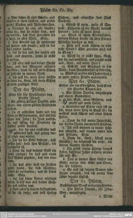 Der 61 Psalm