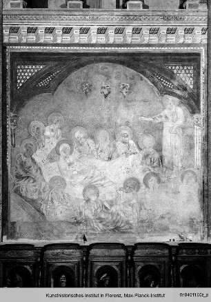 Marienszenen : Die Apostel (als 13. Paulus) am Sterbelager Mariens