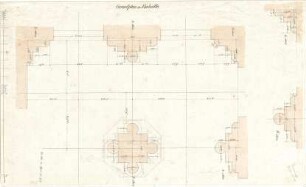 Gärtner, Friedrich von; München, Ludwigstr.; Staatsbibliothek - Vorhalle (Grundriss)