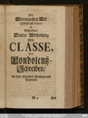 [Vierdter Abtheilung.]