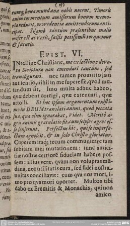 Epist. VI.