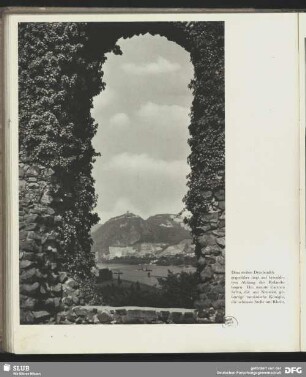 Blick vom Rolandsbogen auf den Drachenfels