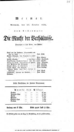 Die Macht der Verhältnisse