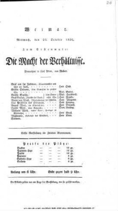 Die Macht der Verhältnisse