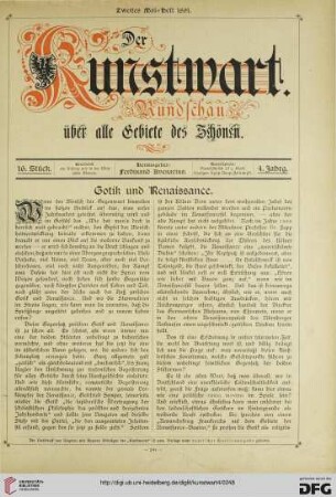Gotik und Renaissance