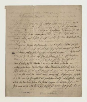 Brief von Georg Franz Burkhard Kloss an Joseph Heller