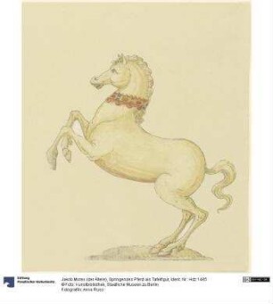 Springendes Pferd als Tafelfigur