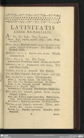 Latinitatis Liber Memorialis